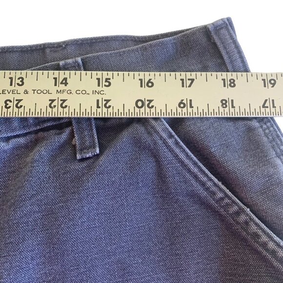 Carhartt Dungaree Fit Carpenter Pants Gray Blue Men's 40 × 32 Work Jeans B11 PTB - Picture 4 of 8